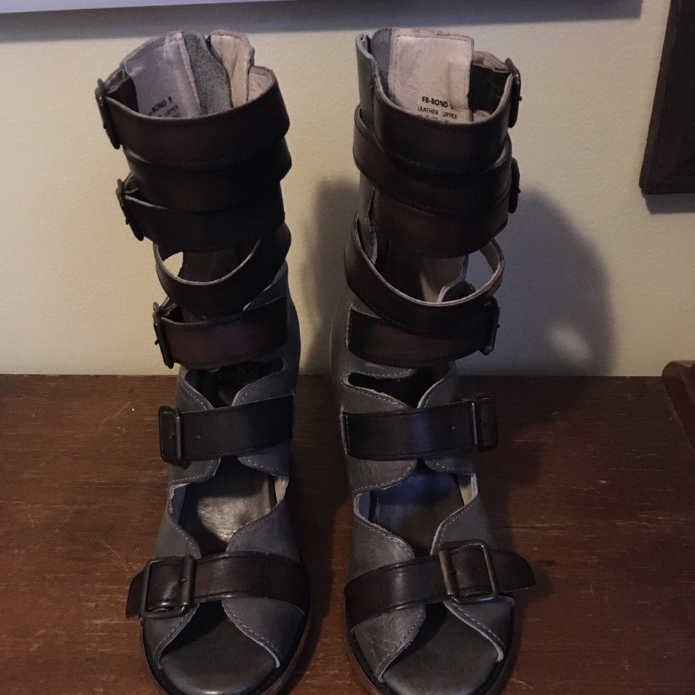 Freebird heeled sandals, worn once